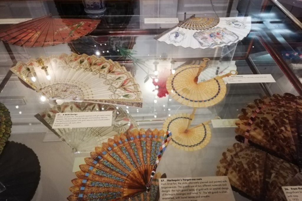 Exhibition display of fans