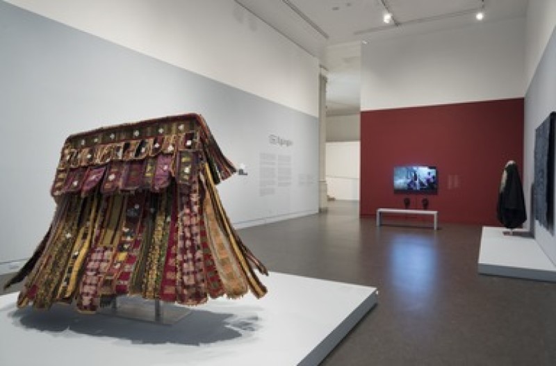 Exhibition display of textiles
