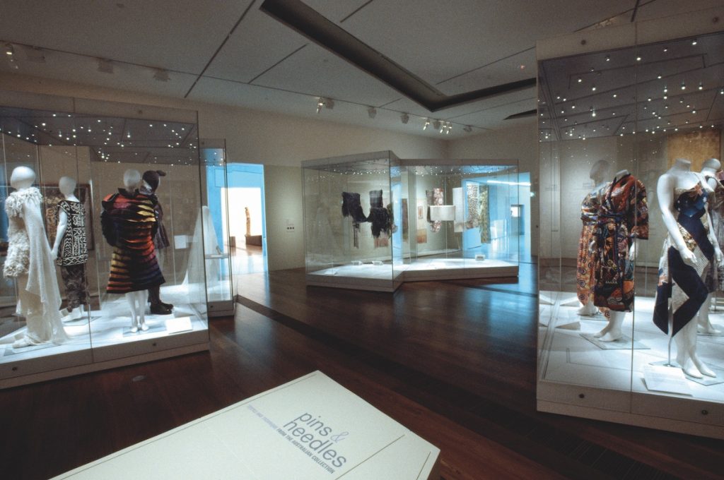 Exhibition display of dress