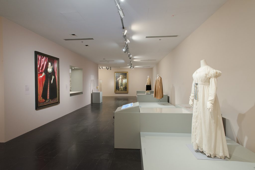 Exhibition display of dress