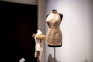 Linen halter bodice by Maison Martin Margiela, displayed on a tailor's dummy