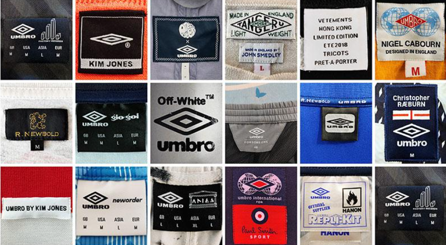 Menswear sports labels